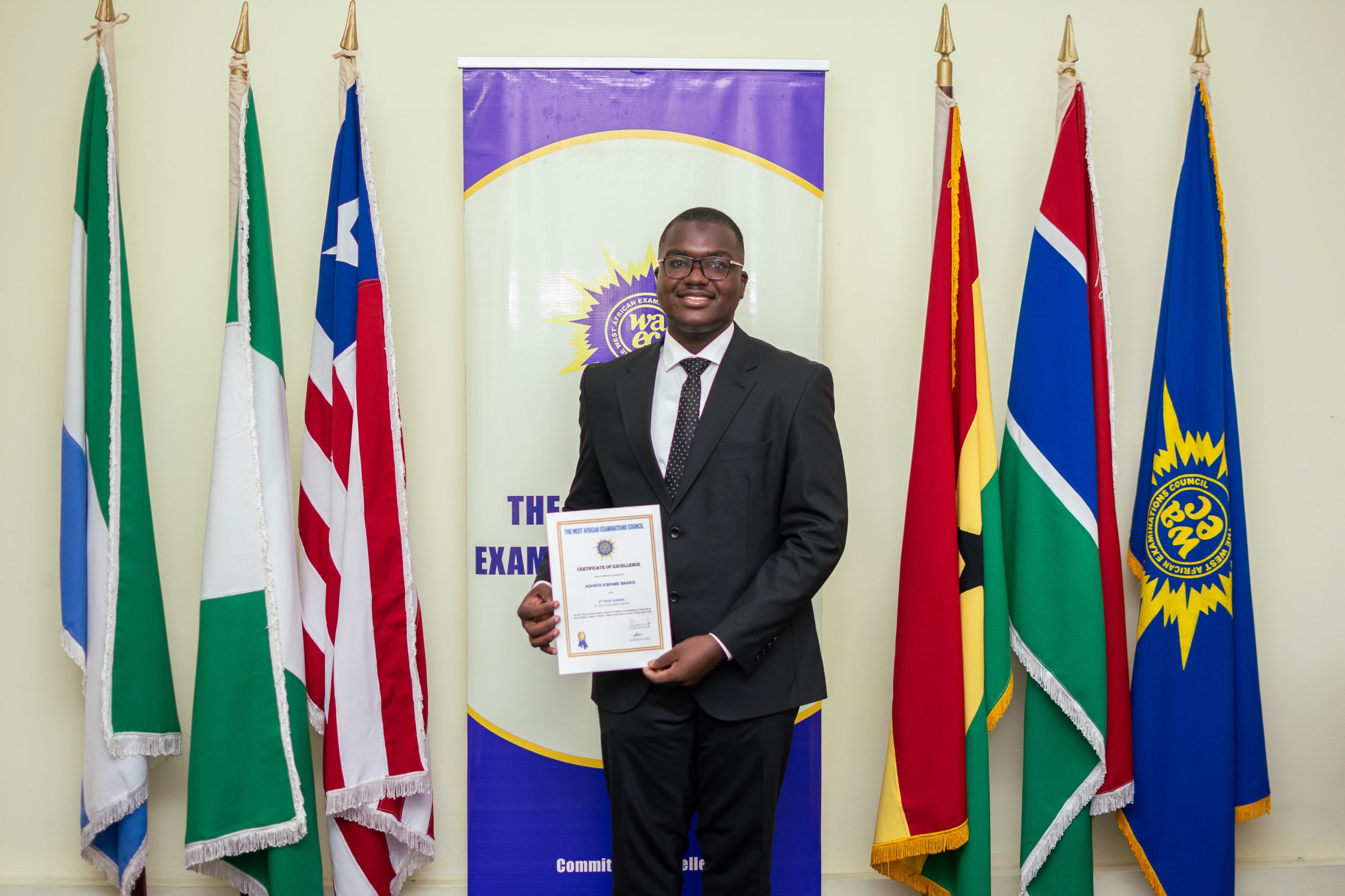 ghanaian candidate tops wassce